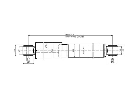 Imagen de AMORTIGUADOR TRASERO VOLKSWAGEN AMAROK 2010